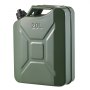 VEVOR Bidón de Gasolina de 20 L, Tanque de Combustible de Metal y PP con Pico y Asa, Caudal Máximo de 6 L/min, a Prueba de Fugas, para la Mayoría de Autos, Motocicletas, ATV, UTV, Verde, 1 Pieza