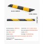 VEVOR Protector de Cables para Suelo 1000 mm 2 Canales Rampa de Protección de Cable Capacidad de Carga de 9979 kg con Tornillos de Expansión, para Caminos de Entrada de Grava, Hormigón, 2 Piezas