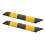 VEVOR Protector de Cables para Suelo 1000 mm 2 Canales Rampa de Protección de Cable Capacidad de Carga de 9979 kg con Tornillos de Expansión, para Caminos de Entrada de Grava, Hormigón, 2 Piezas