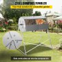VEVOR Compostador de Jardín Contenedor de Desechos Orgánicos de 270L Giratorio Contenedor Giratorio para Compostaje 1196 mm Acero Inoxidable 304 + EVA Contenedor de Compostaje para Jardín 27,2 KG