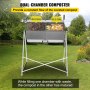 VEVOR Compostador de Jardín Contenedor de Desechos Orgánicos de 270L Giratorio Contenedor Giratorio para Compostaje 1196 mm Acero Inoxidable 304 + EVA Contenedor de Compostaje para Jardín 27,2 KG