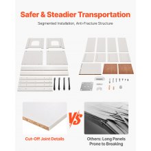 VEVOR Armario para Arenero Madera a Gatos, Inodoro Interior, 4 Puertas, 2 Entradas, Compatible con la Mayoría de Areneros, 120 x 45 x 50 cm, Carga Superior 60 kg e Inferior 45 kg, Marrón y Blanco