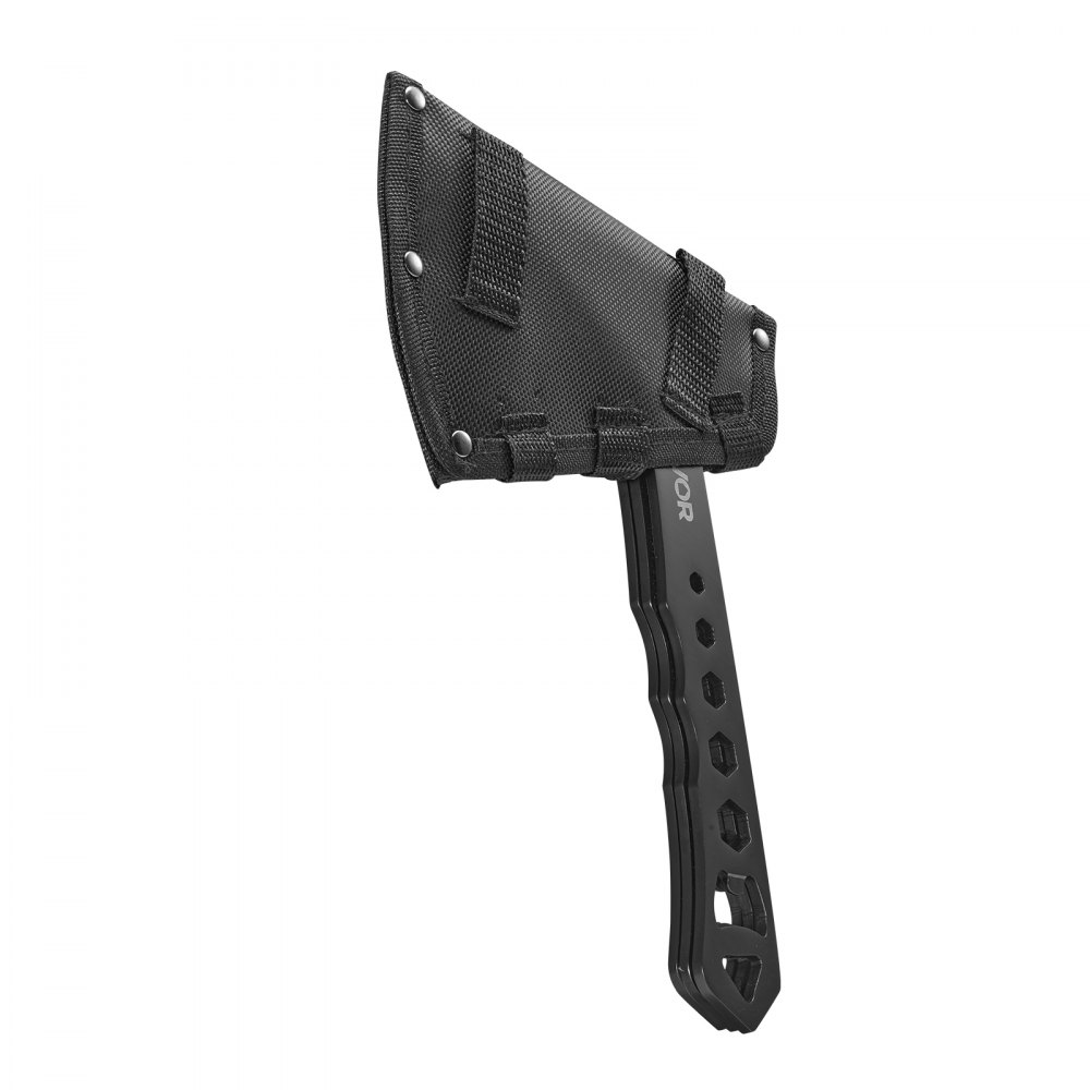 VEVOR Throwing Axes and Tomahawks 3-Piece Ax Throwing Hatchet Set, Multifunctional Handle with Wrench & Bottle Opener, Stainless Steel, with Black Nylon Sheath, for Leisure, Competition, and Camping Equipment