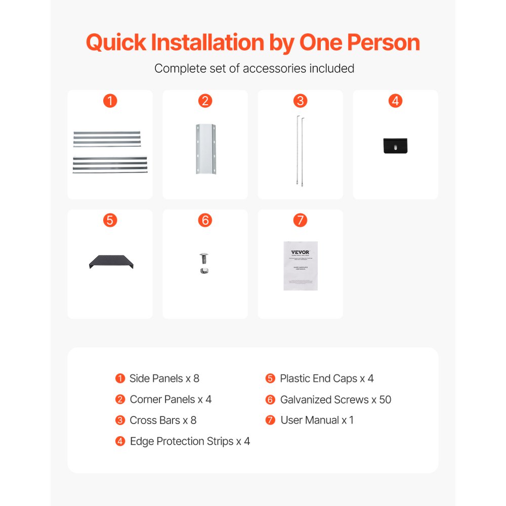 VEVOR Metal Raised Garden Bed, 3605x1205x285mm, Galvanized Outdoor Planter with Open Bottom, Large Vegetable Bed for Growing Vegetables, Flowers, Herbs and Succulents, Silver