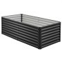 VEVOR Cama Elevada de Jardín 180 x 90 x 60 cm Rectangular, Jardinería Elevada de Metal con Base Abierta para Cultivo de Flores Plantas Hierbas Huerto con Accesorios para Jardín Terraza Patio Balcón