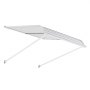 VEVOR Window Awning 101.6x106.6x51 cm, Door Canopy, Sun Protection, Lightweight & Sturdy Aluminum Exterior Awnings, Protection from Rain, Snow & Sunlight for Doors, Entrances, Windows, Patios, Verandas
