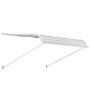 VEVOR Window Awning 121.9x106.6x51cm, Door Canopy, Lightweight & Sturdy Aluminum Exterior Awnings, Roofing, Protection from Rain, Snow & Sunlight for Doors, Entrances, Windows, Patios, Verandas