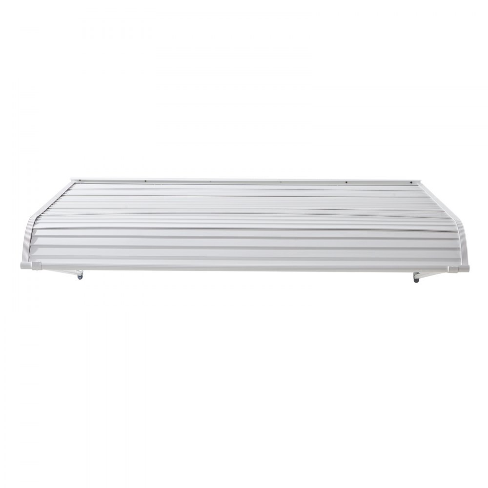 VEVOR Toldo para Exterior, Área de Protección Solar de 1524 x 1066 mm Toldo de Aleación de Aluminio Resistente a la Oxidación con Voladizo Compatible para Puerta de 1,2 m de Ancho de Exterior