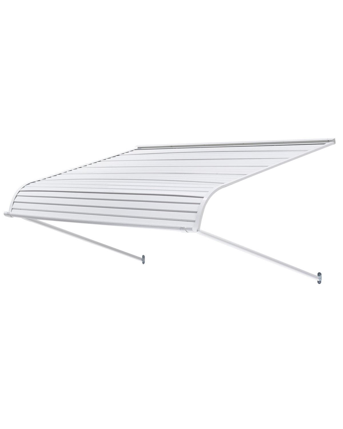 VEVOR Toldo para Exterior, Área de Protección Solar de 1524 x 1066 mm Toldo de Aleación de Aluminio Resistente a la Oxidación con Voladizo Compatible para Puerta de 1,2 m de Ancho de Exterior