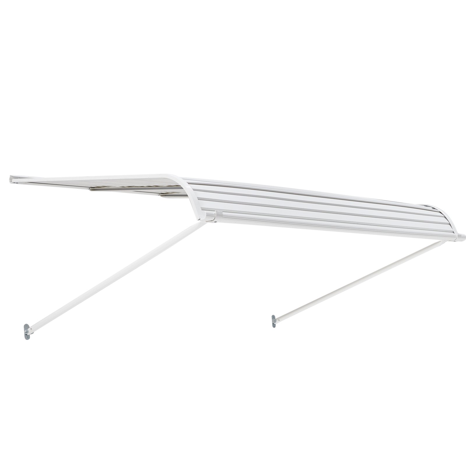 VEVOR Toldo para Exterior, Área de Protección Solar de 1524 x 1066 mm Toldo de Aleación de Aluminio Resistente a la Oxidación con Voladizo Compatible para Puerta de 1,2 m de Ancho de Exterior