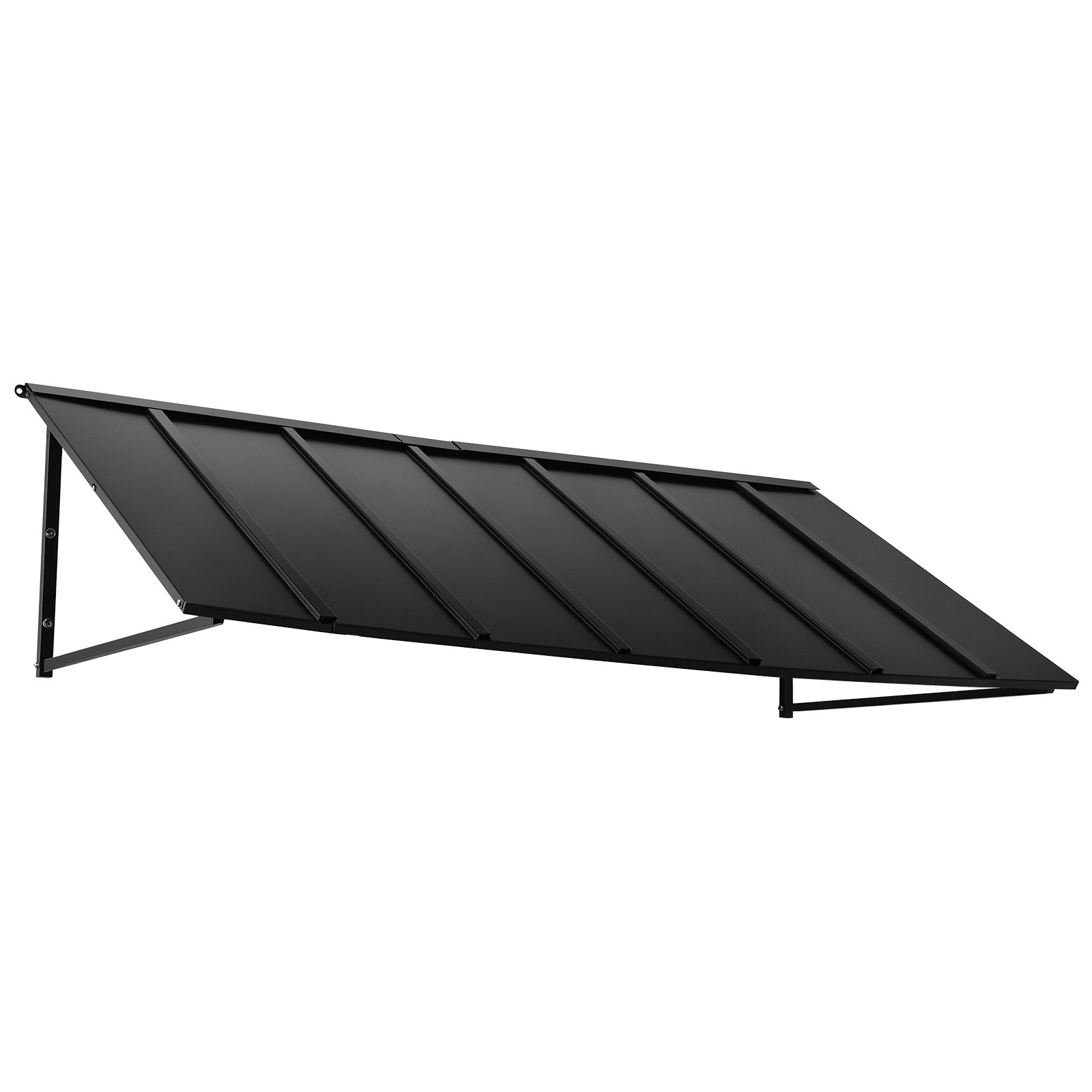 VEVOR Toldo para Exterior, Área de Protección Solar de 2032 x 910 mm Toldo de Acero con Recubrimiento en Polvo Resistente a la Oxidación con Voladizo Compatible para puerta de 1670 mm de Ancho