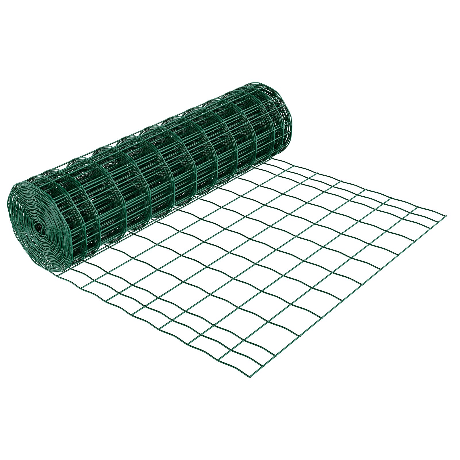 VEVOR Farm Fence, 1 x 20 m, 4 x 4 in Mesh 2.1mm Galvanized Steel Wire Fencing for Cattle, Hog & Sheep, Heavy Duty Vinyl Coated Livestock Fence for Animal Enclosures, Cage Wire, Garden Fences, Green