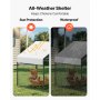 VEVOR Gallinero Metálico para 4-6 Gallinas 1 x 2 x 1 m, Recinto Gallinero con Cubierta Impermeable y Puerta Doble, Jaula para Aves de Corral con Techo a Dos Aguas, para Uso en Exteriores, Granjas