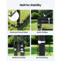VEVOR Gallinero para Exterior, 1,0 x 2,0 x 1,0 m, Corral para Gallinas con Techo a Dos Aguas, con Cubierta Impermeable y 2 Puertas, Compatible con Ponedero de Madera, Gallinero Pequeño para 4-6 Pollos