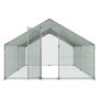 VEVOR Gallinero de Metal 3 x 4 x 2 m, Corral Grande para Gallinas con Cubierta, Cerramiento de Gallinero con Techo en Forma de Aguja con Cerradura de Seguridad para Patos, Conejos y Aves de Corral