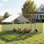 VEVOR Large Metal Chicken Coop, 3 x 4 x 2 m, Walk-in Chicken Runs with Waterproof Cover, Spire Roof Hen House Enclosure with Lock, Outdoor Duck Rabbit Cage Poultry Pen for Backyard, Farm, Yard Use
