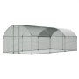 VEVOR Gallinero de Metal 3 x 6 x 2 m, Corral Grande para Gallinas con Cubierta, Cerramiento de Gallinero con Techo abuhardillado y Cerradura de Seguridad para Patos, Conejos y Aves de Corral