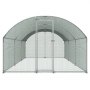 VEVOR Gallinero de Metal 3 x 6 x 2 m, Corral Grande para Gallinas con Cubierta, Cerramiento de Gallinero con Techo abuhardillado y Cerradura de Seguridad para Patos, Conejos y Aves de Corral
