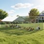 VEVOR Gallinero para Exterior Grande de 3 x 8 x 2 m, Caseta para Gallinas con Cubierta Impermeable Cerrojo de Pestillo y Techo a Dos Aguas, Tubos de Acero Galvanizado, Corral para Pollos Patos Ganso