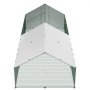 VEVOR Gallinero para Exterior Grande de 3 x 8 x 2 m, Caseta para Gallinas con Cubierta Impermeable Cerrojo de Pestillo y Techo a Dos Aguas, Tubos de Acero Galvanizado, Corral para Pollos Patos Ganso