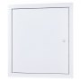 VEVOR Trampilla de Inspección 315x315 mm de Acero Galvanizado, Puerta de Acceso para Paneles de Yeso, con Pestillo de Destornillador, para Instalación de Fontanería y Electricidad en Techos, Blanco