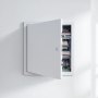 VEVOR Trampilla de Inspección para Paneles de Yeso, Puerta de Acceso de Acero Galvanizado 467,5 mm, con Pestillo de Destornillador, para Instalación de Fontanería y Electricidad en Techos, Blanco