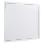 VEVOR Trampilla de Inspección para Paneles de Yeso, Puerta de Acceso de Acero Galvanizado 467,5 mm, con Pestillo de Destornillador, para Instalación de Fontanería y Electricidad en Techos, Blanco