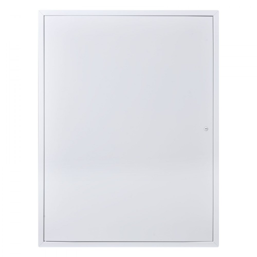VEVOR Trampilla de Inspección 823x620 mm de Acero Galvanizado, Puerta de Acceso para Paneles de Yeso, con Pestillo de Destornillador, para Instalación de Fontanería y Electricidad en Techos, Blanco