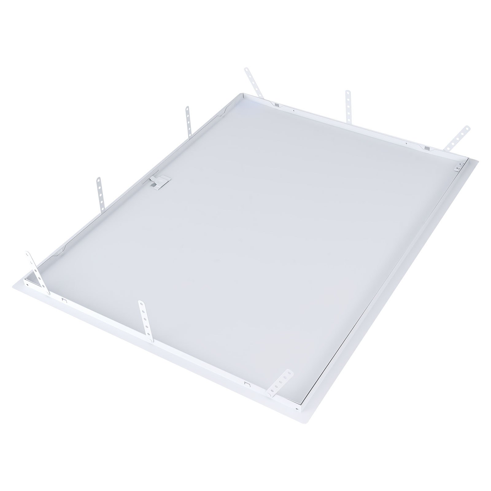 VEVOR Trampilla de Inspección 823x620 mm de Acero Galvanizado, Puerta de Acceso para Paneles de Yeso, con Pestillo de Destornillador, para Instalación de Fontanería y Electricidad en Techos, Blanco