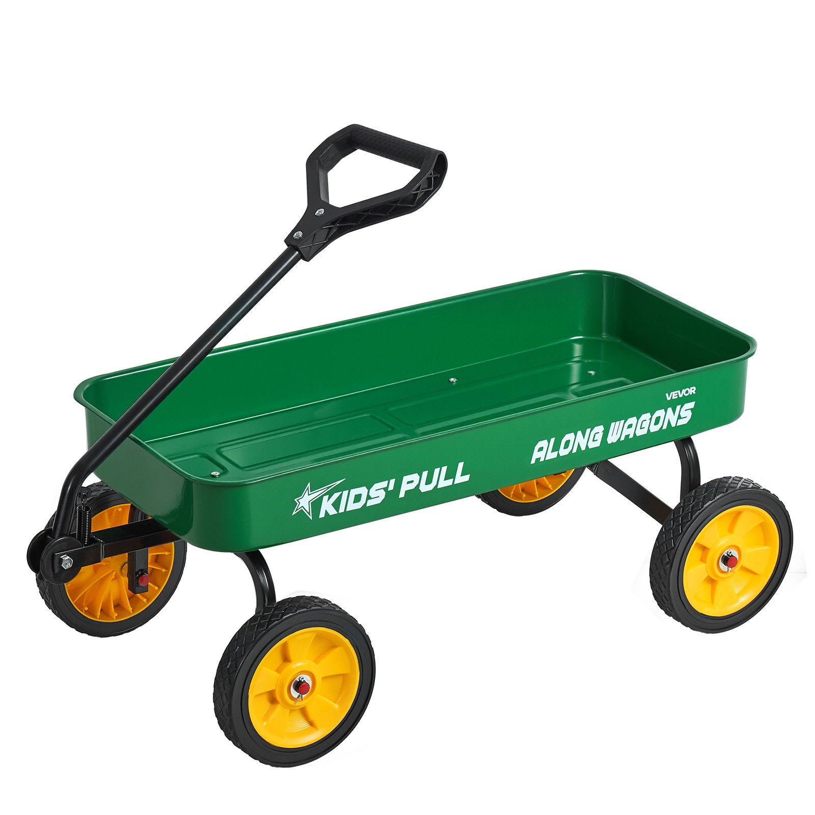 VEVOR Carro de Arrastre para Niños, Soporta hasta 80 kg, Todoterreno con Asa, Ideal como Regalo de Cumpleaños para Niños, Perfecto para Jardinería, Playa y Camping, Verde, 1010 x 480 x 360 mm
