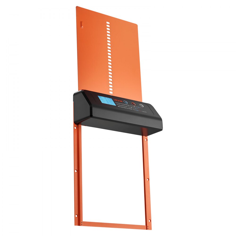 VEVOR Puerta Gallinero Automática con Pantalla, Puerta Automática Gallinero con Función Manual y Temporizador, Aleación de Aluminio, Anti-pinzamiento, Alimentada por Batería, para Gallinas, Naranja
