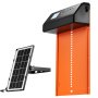 VEVOR Puerta Automática para Gallinero, Abridor Automático para Pollos de Energía Solar, con Pantalla LCD Control Remoto Sensor de Luz y Temporizador, Protección Antipinzamiento, para Granja, Naranja