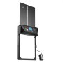 VEVOR Puerta Gallinero Automática con Pantalla, Puerta Automática Gallinero con Sensor de Luz, Temporizador y Ajuste Manual, Aleación de Aluminio, Anti-pinzamiento, Alimentada por CC y Batería, Negro