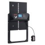 VEVOR Puerta Gallinero Automática con Pantalla, Puerta Automática Gallinero con Sensor de Luz, Temporizador y Ajuste Manual, Aleación de Aluminio, Anti-pinzamiento, Alimentada por CC y Batería, Negro