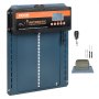 VEVOR Puerta Automática para Gallinero 210x260 mm Abridor de Puerta con Temporizador Sensor de Luz Puerta de Aluminio, Control Remoto, Pantalla LCD, 4 Modos de Apertura, Alimentación por Batería o CC
