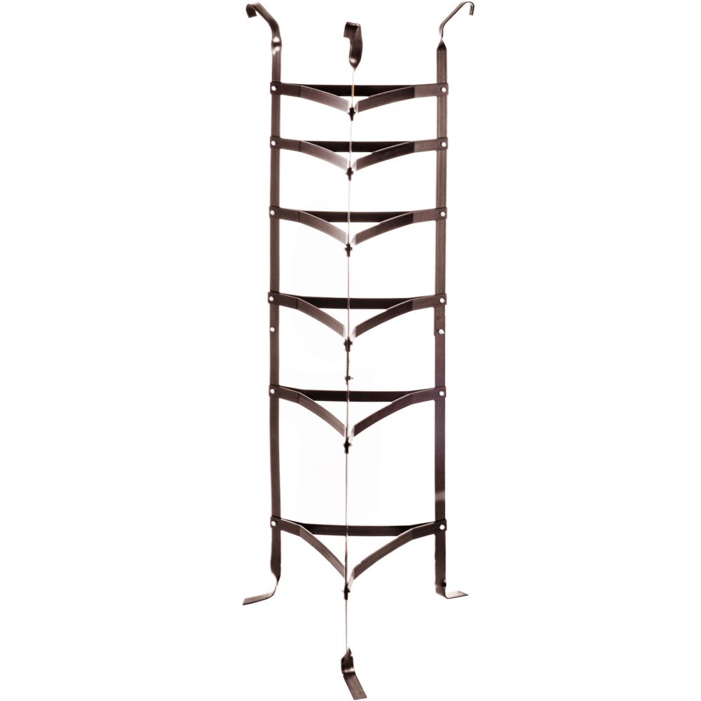 Soporte para utensilios de cocina VEVOR con múltiples niveles y ganchos para un almacenamiento eficiente en la cocina.