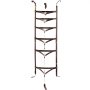 Soporte para utensilios de cocina VEVOR negro con almacenamiento de seis niveles para organizar la cocina.
