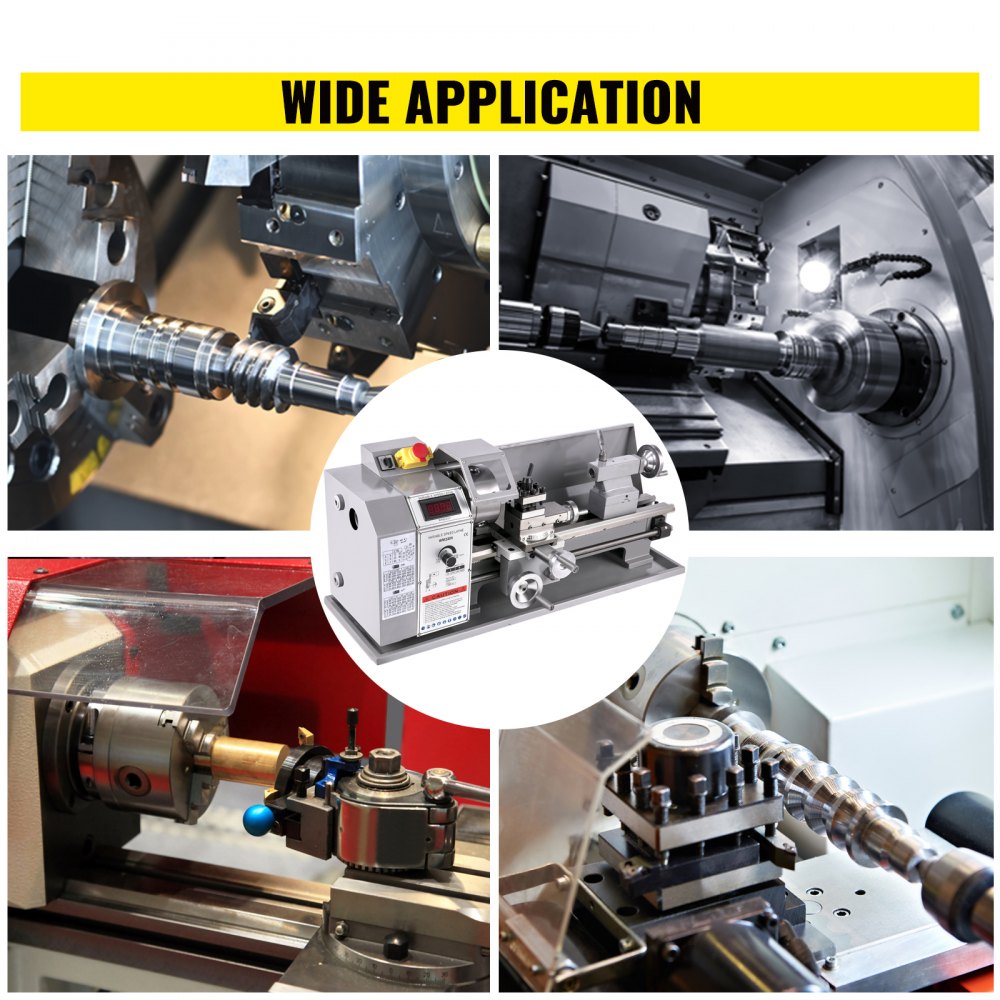 Mini Torno De Metal 220 X 400mm Máquina Para Trabajao De Metal 2250 Rpm 1100 Kw