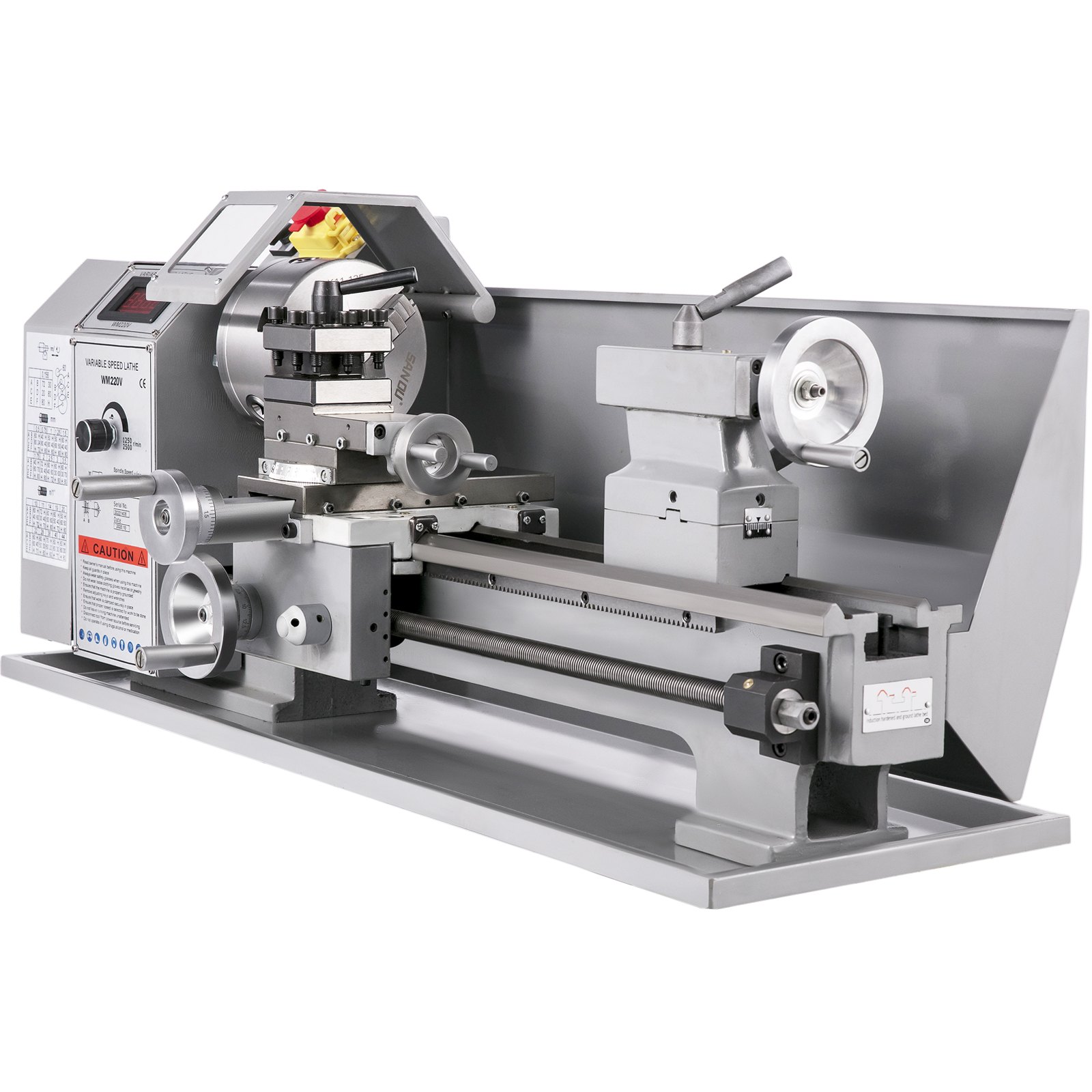 Mini Torno De Metal 220 X 400mm Máquina Para Trabajao De Metal 2250 Rpm 1100 Kw