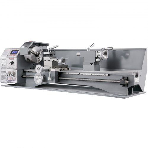 VEVOR Torno Metal 22 x 60cm 1100W Torno para Taladrado de Torneado 8.7"x 23.6"