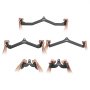 VEVOR Lat Pulldown Attachments for Cable Rowing Machine, T-Bar V-Bar 5-Piece Set, Triceps Pulldown Bar, Rubber-Coated Grip for Back Strength Training, Bicep Curl, Triceps Lat Pulldown Bar for Gym