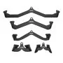 VEVOR Lat Pulldown Attachments for Cable Rowing Machine, T-Bar, V-Bar, 5-Piece Set, Triceps Pull-Up Bar, Rubber-Coated Grip for Back Strength Training, Bicep Curl, Triceps Lat Pulldown Bar, Gym