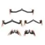 VEVOR Lat Pulldown Attachments for Cable Rowing Machine, T-Bar, V-Bar, 5-Piece Set, Triceps Pull-Up Bar, Rubber-Coated Grip for Back Strength Training, Bicep Curl, Triceps Lat Pulldown Bar, Gym