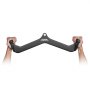 VEVOR Lat Pulldown Attachment, Rowing V-Bar Attachment for Cable Machine, Triceps Pull-Up Bar, Rubber-Coated Grip for Back Strength Training, Biceps Curl Triceps Lat Pulldown Bar, 550 kg Load Capacity, Black