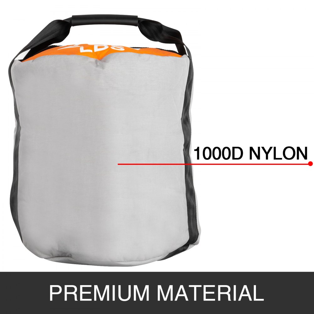 VEVOR Bolsa de Arena para Fitness 100LBS / 45KG Sacos de Arena para Entrenamiento Puede Realizar Múltiples Ejercicios Como Peso Muerto Levantar Peso Color Orange
