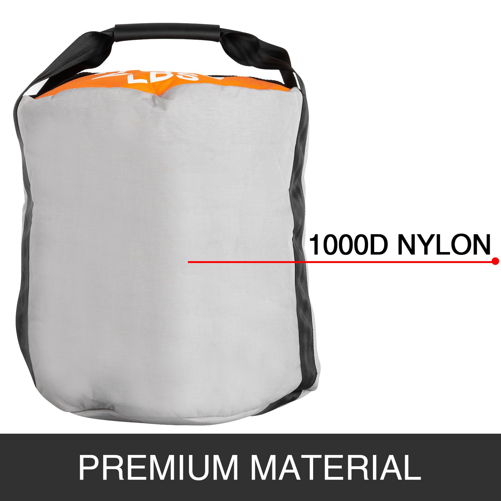 VEVOR Bolsa de Arena para Fitness 100LBS / 45KG Sacos de Arena para Entrenamiento Puede Realizar Múltiples Ejercicios Como Peso Muerto Levantar Peso Color Orange