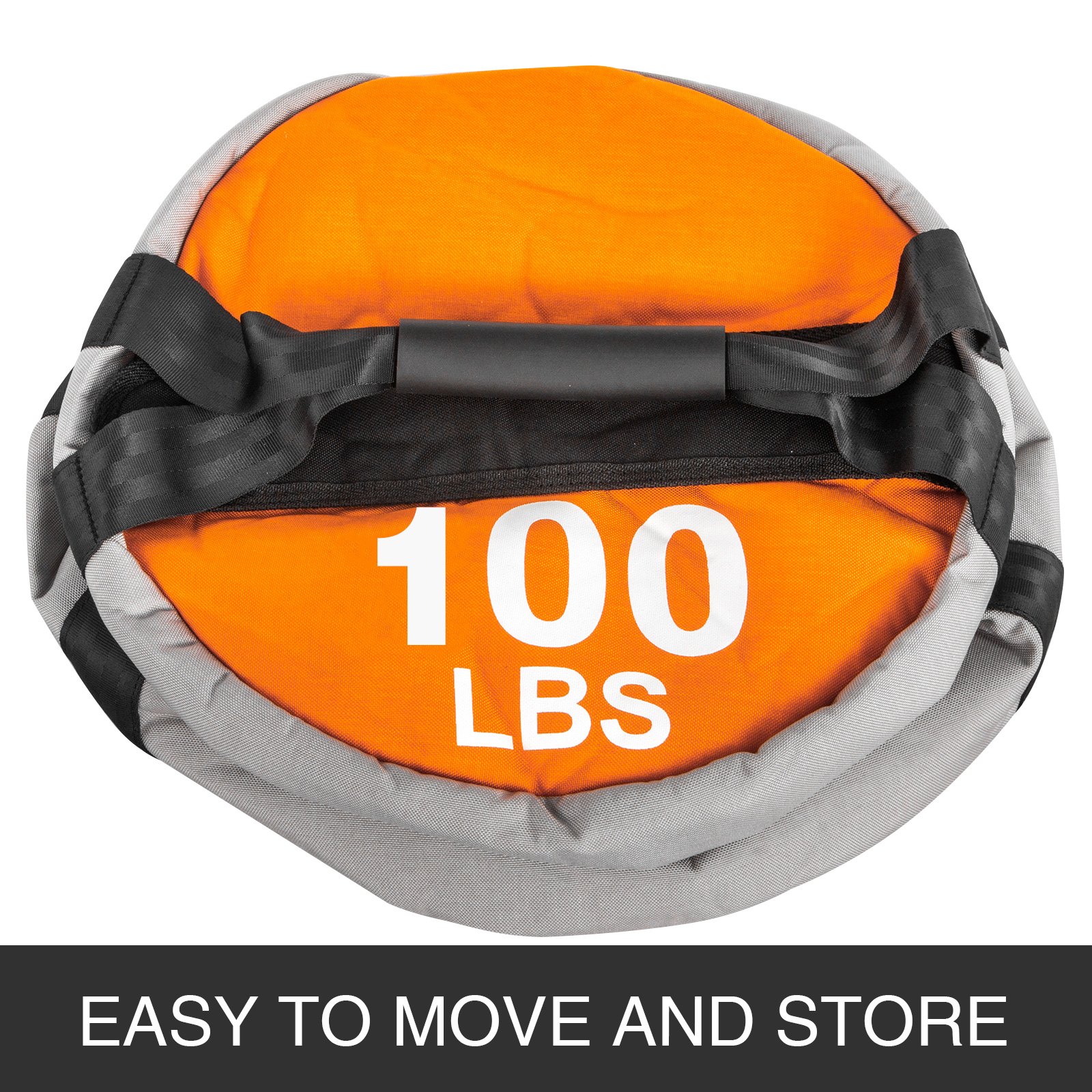 VEVOR Bolsa de Arena para Fitness 100LBS / 45KG Sacos de Arena para Entrenamiento Puede Realizar Múltiples Ejercicios Como Peso Muerto Levantar Peso Color Orange