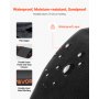 VEVOR Saco de Arena para Fitness, Resistente, con Asas, 2,2 a 11,3 kg, para Entrenamiento de Fuerza, con Pesas, Entrenamiento Cruzado y Gimnasio en Casa, Negro, sin Relleno, 500 x 165 x 165 mm
