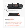 VEVOR Saco de Arena para Fitness, Resistente, con Asas, 2,2 a 11,3 kg, para Entrenamiento de Fuerza, con Pesas, Entrenamiento Cruzado y Gimnasio en Casa, Negro, sin Relleno, 500 x 165 x 165 mm