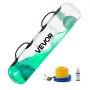 VEVOR Bolsa de Agua con Pesas, 32 kg, Portátil, Ajustable, para Estabilidad, Fitness y Ejercicio de Cuerpo Completo, para Entrenamiento Fuerza, Core y Equilibrio, Gimnasio en Casa, Transparente
